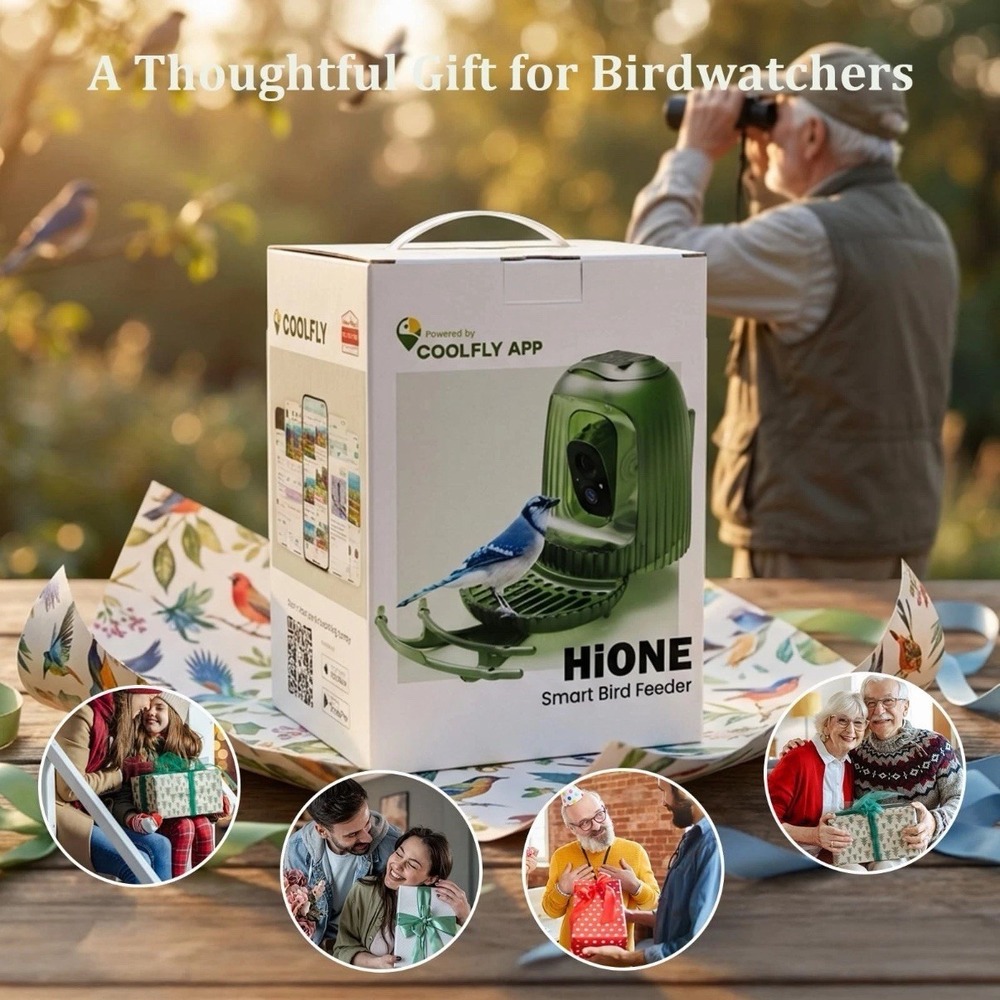 Smart Bird Feeder With 4MP Camera AI Auto Capture Video Green - Picture 9 of 14